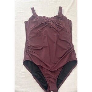 Lands End Women’s Bathing Suit Maroon Size 16 Long (Tall)
